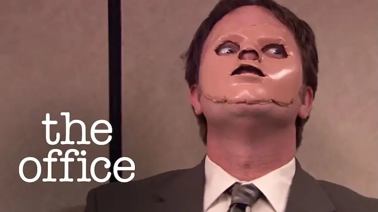 Poster of Dwight Schrute's unsettling first aid training in The Office.